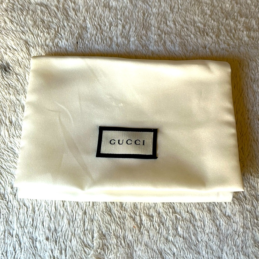 Gucci dust bag flap fold over envelope style